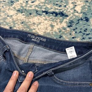 Maurices Women's Dark Blue Stretch Jeggings